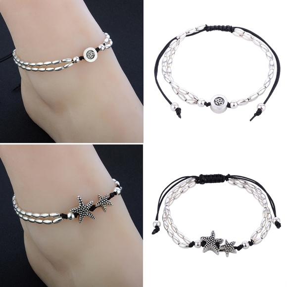 FC7 | Boho Foot Chain Starfish Ankle Bracelet - Picture 8 of 8